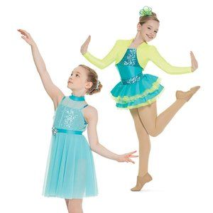 Revolution Dancewear - 2 in 1 Girls Leotard and Dress Dance Costume - MC (7/8)